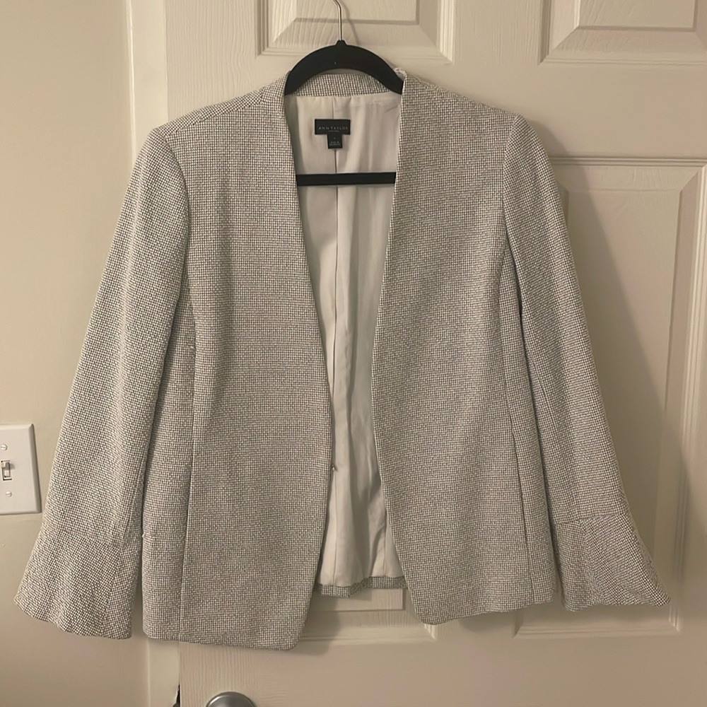 Ann Taylor Black and White Blazer